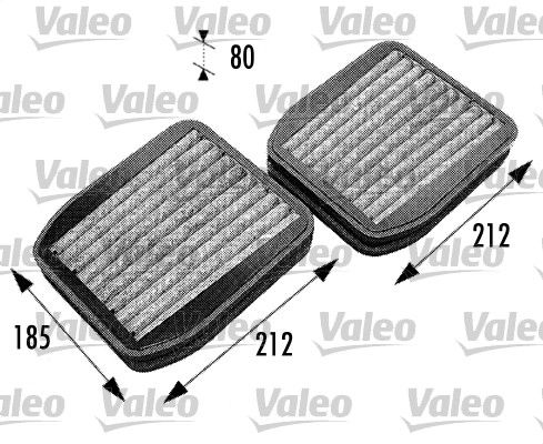 698740 VALEO Filtro, Aria abitacolo 