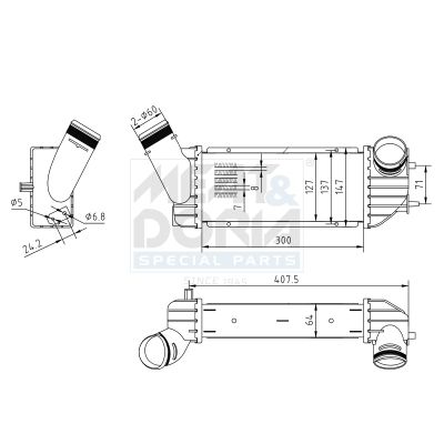 995397 MEAT & DORIA Intercooler 