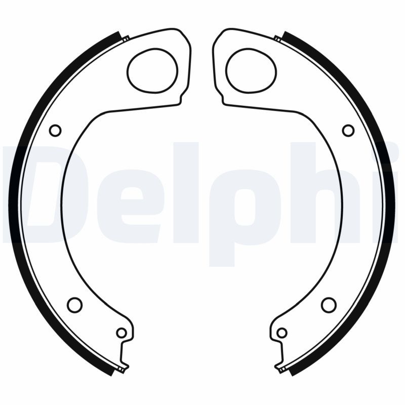 LS2174 DELPHI Kit ganasce freno Kit ganasce, Freno stazionamento 