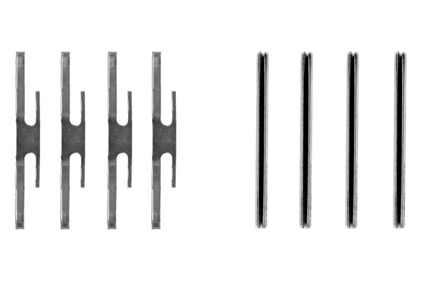 1987474210 BOSCH Kit accessori, Pastiglia freno 