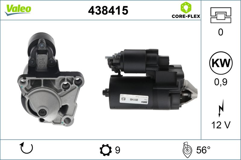 438415 VALEO Motorino d'avviamento 