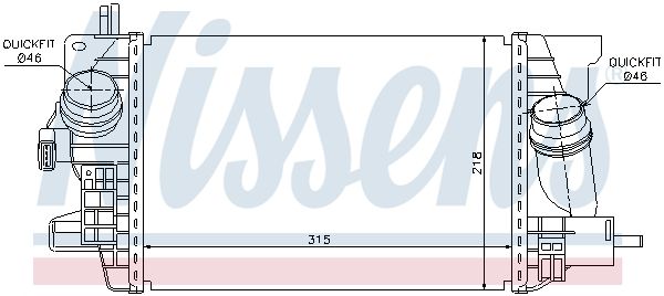 96574 NISSENS Intercooler 