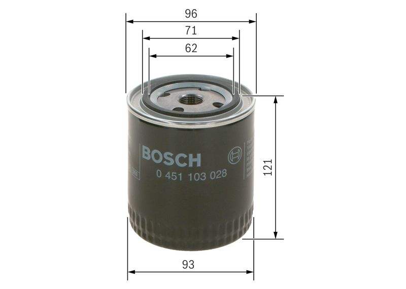 0451103028 BOSCH Filtro olio 