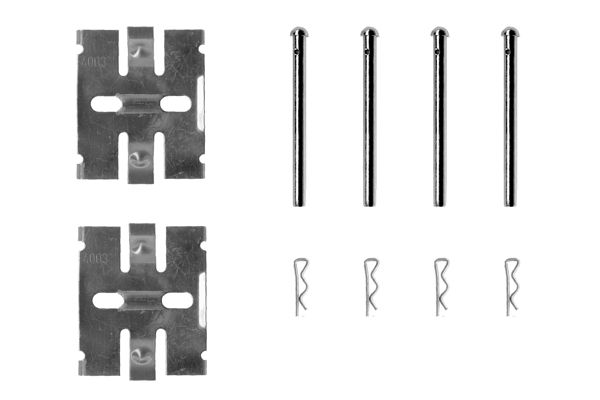 1987474168 BOSCH Kit accessori, Pastiglia freno 