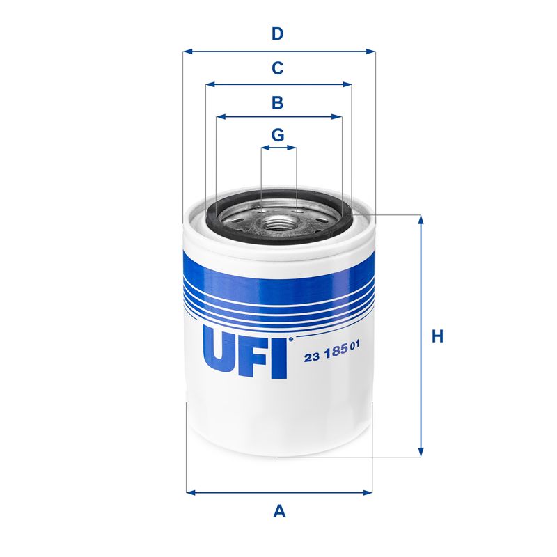 23.185.01 UFI Filtro olio 