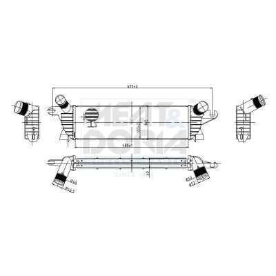 995308 MEAT & DORIA Intercooler 