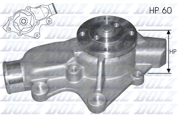 J202 DOLZ Pompa dell’acqua, raffreddamento motore 