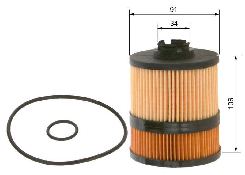 1457429302 BOSCH Filtro olio 