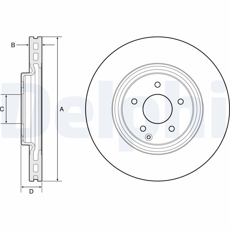 BG4660 DELPHI Disco freno 