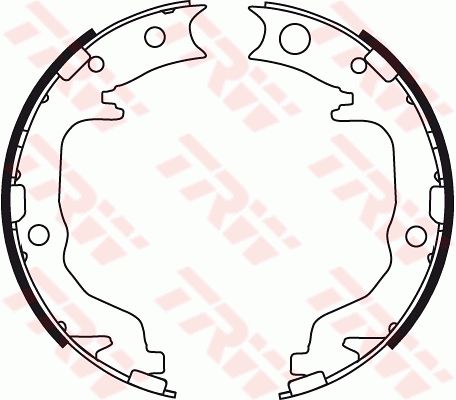 GS8783 TRW Kit ganasce, Freno stazionamento 