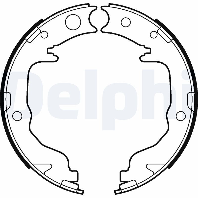 LS2026 DELPHI Kit ganasce freno Kit ganasce, Freno stazionamento 