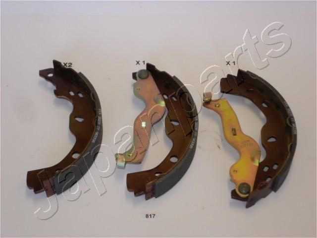 GF-817AF JAPANPARTS Kit ganasce freno 