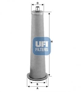 27.A61.00 UFI Filtro aria secondaria 