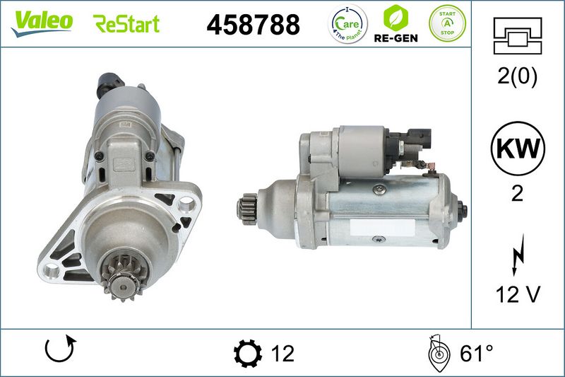 458788 VALEO Motorino d'avviamento 