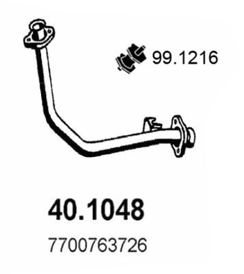 40.1048 ASSO Tubo gas scarico 