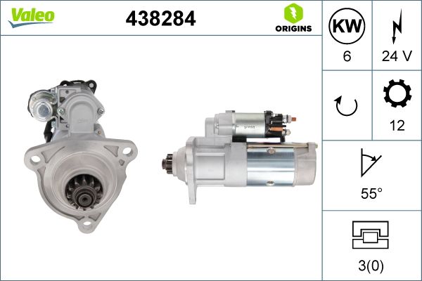 438284 VALEO Motorino d'avviamento 